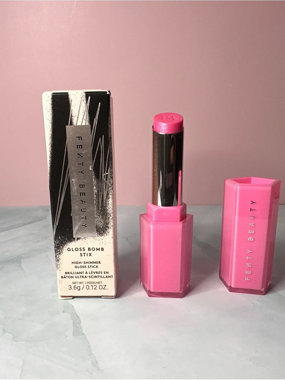 Fenty Beauty Gloss Bomb Stix — Bright Pink Shimmer